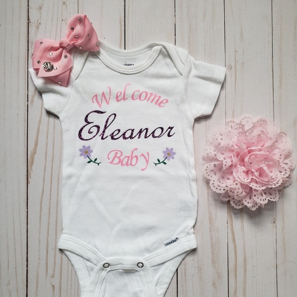 welcome baby onesie